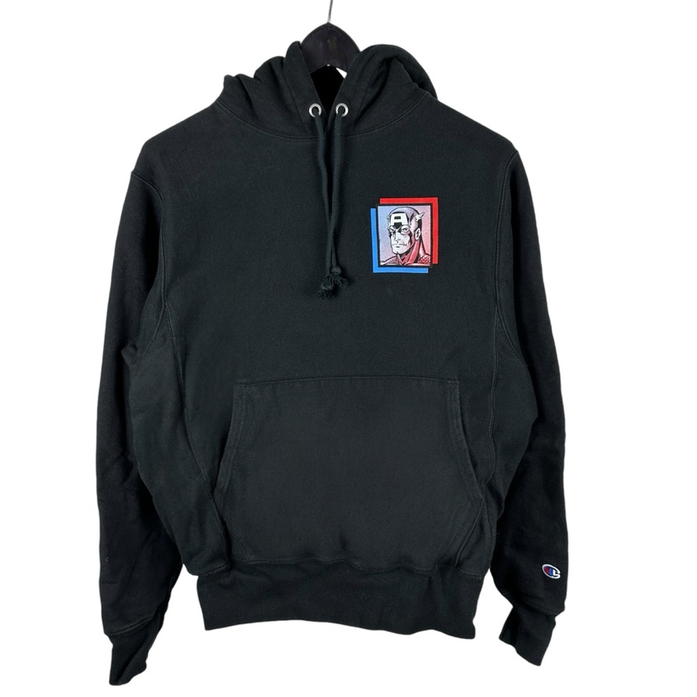 Mens Champion Reverse Weave X Avengers Captain America Hoodie Size S